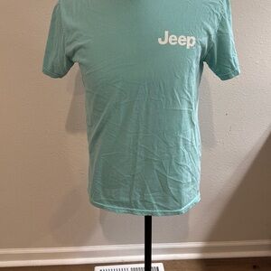 Jeep Blue Short Sleeve Tee Casual Cotton
